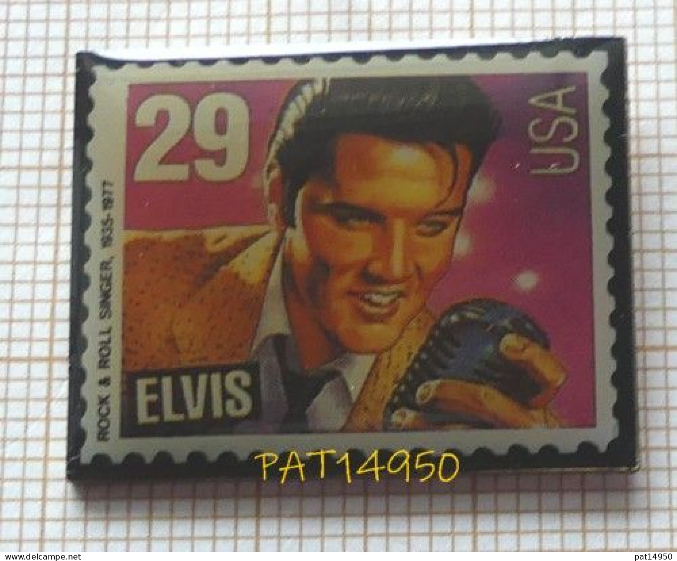 PAT14950 ELVIS PRESLEY ROCK & ROLL SINGER 1935 1977 Reproduction TIMBRE POSTE USA 29 Cents - Music