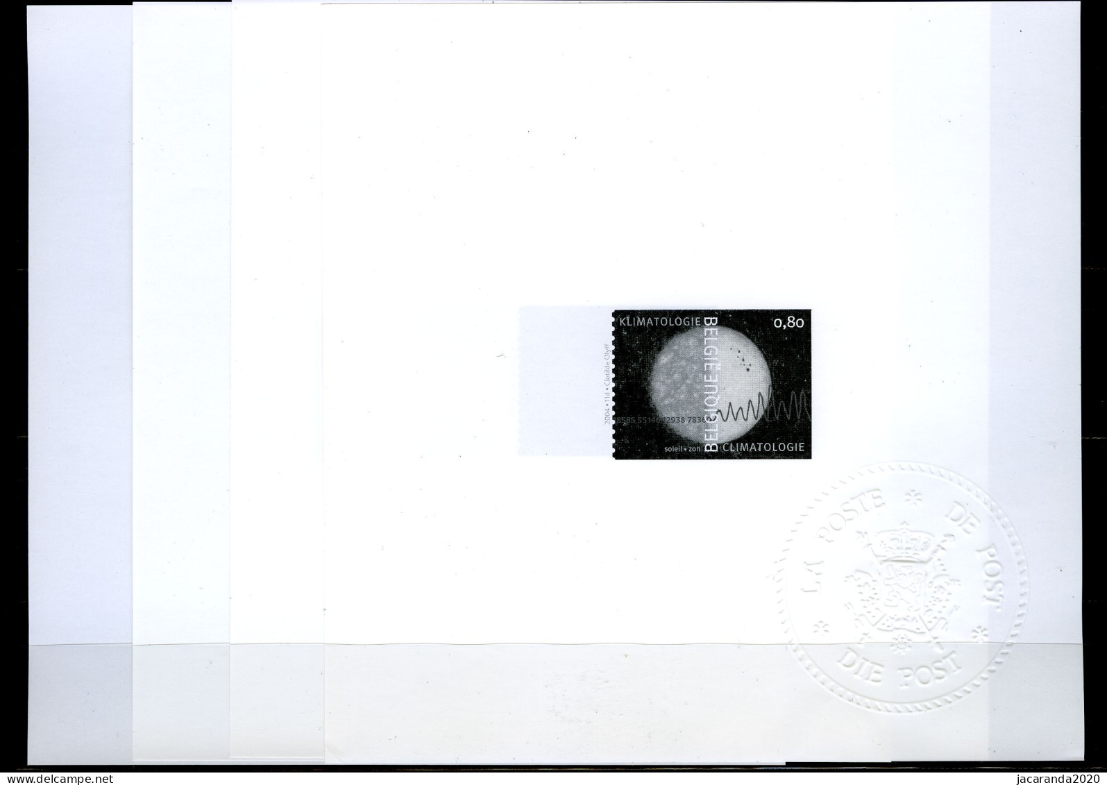 België 3278/81 MV - Klimatologie - Climatologie - Aarde - Terre - Zon - Soleil - CO2 - Oplage: 75ex - Zeldzaam - Rare - Ministerial Proofs [MV/FM]