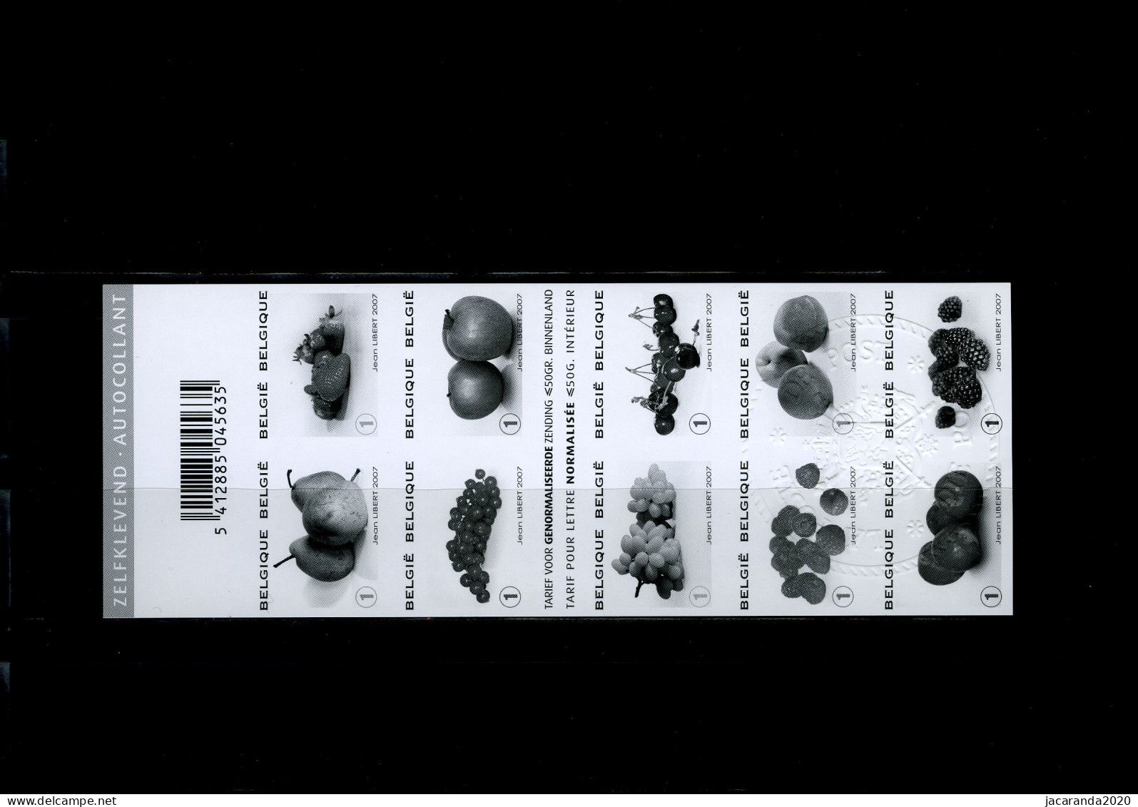 België B78 MV - Postzegelboekje - Fruit  - Fruits - Oplage: Slechts 60 Ex - Zeldzaam - Rare - Ministervelletjes  [MV/FM]