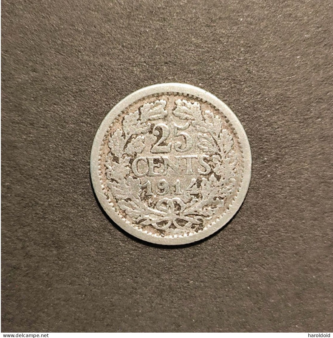 PAYS BAS - 25 CTS 1914 - 25 Cent