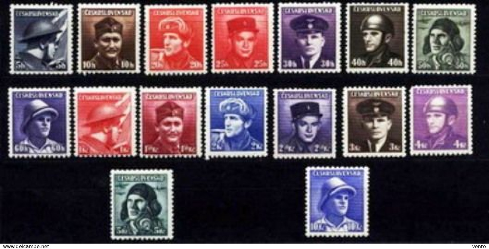 CS 1945 Mi 439-54 ** - Unused Stamps