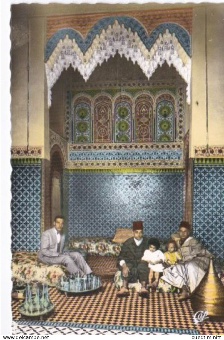 CPSM, Fes, Salon D'une Habitation Marocaine - Fez (Fès)