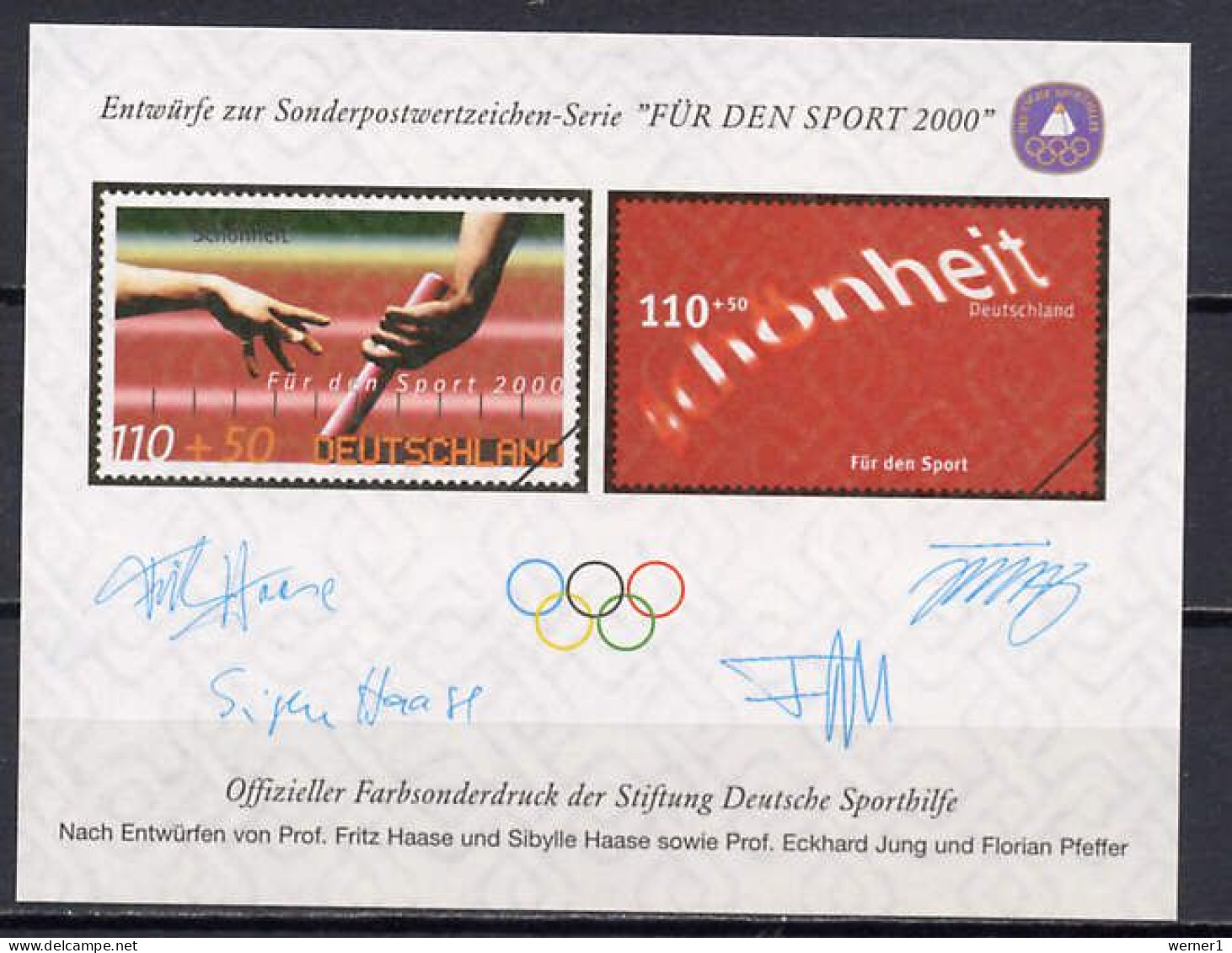 Germany 2000 Olympic Games Sydney Vignette MNH - Sommer 2000: Sydney