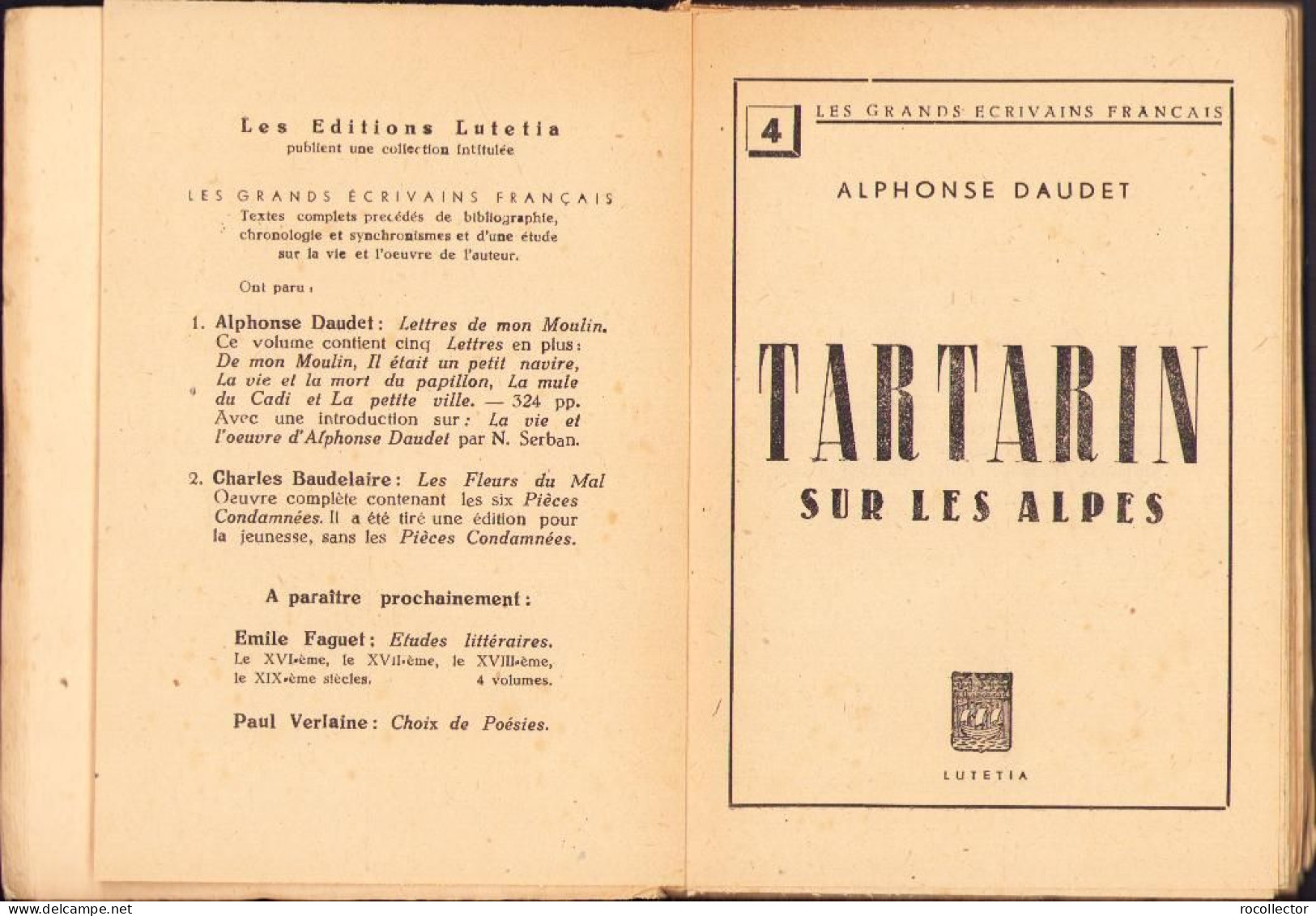 Tartarin Sur Les Alpes Par Alphonse Daudet C2161 - Livres Anciens