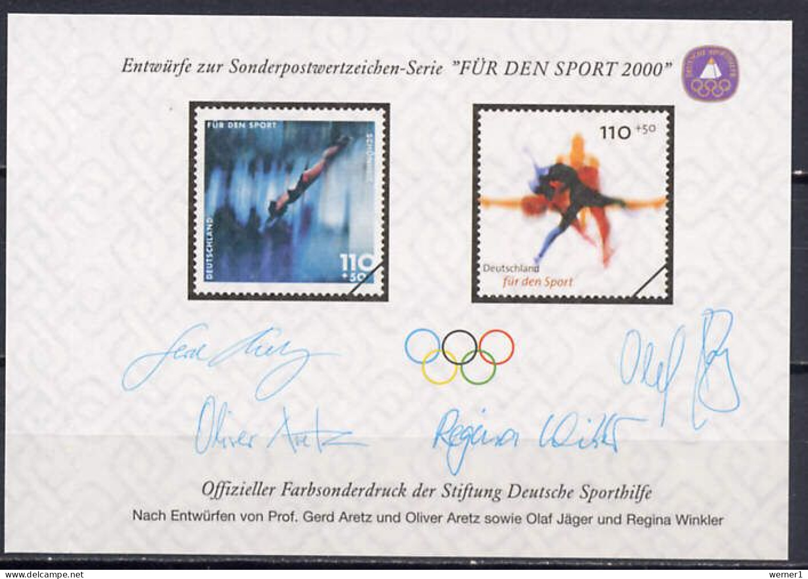 Germany 2000 Olympic Games Sydney Vignette MNH - Zomer 2000: Sydney