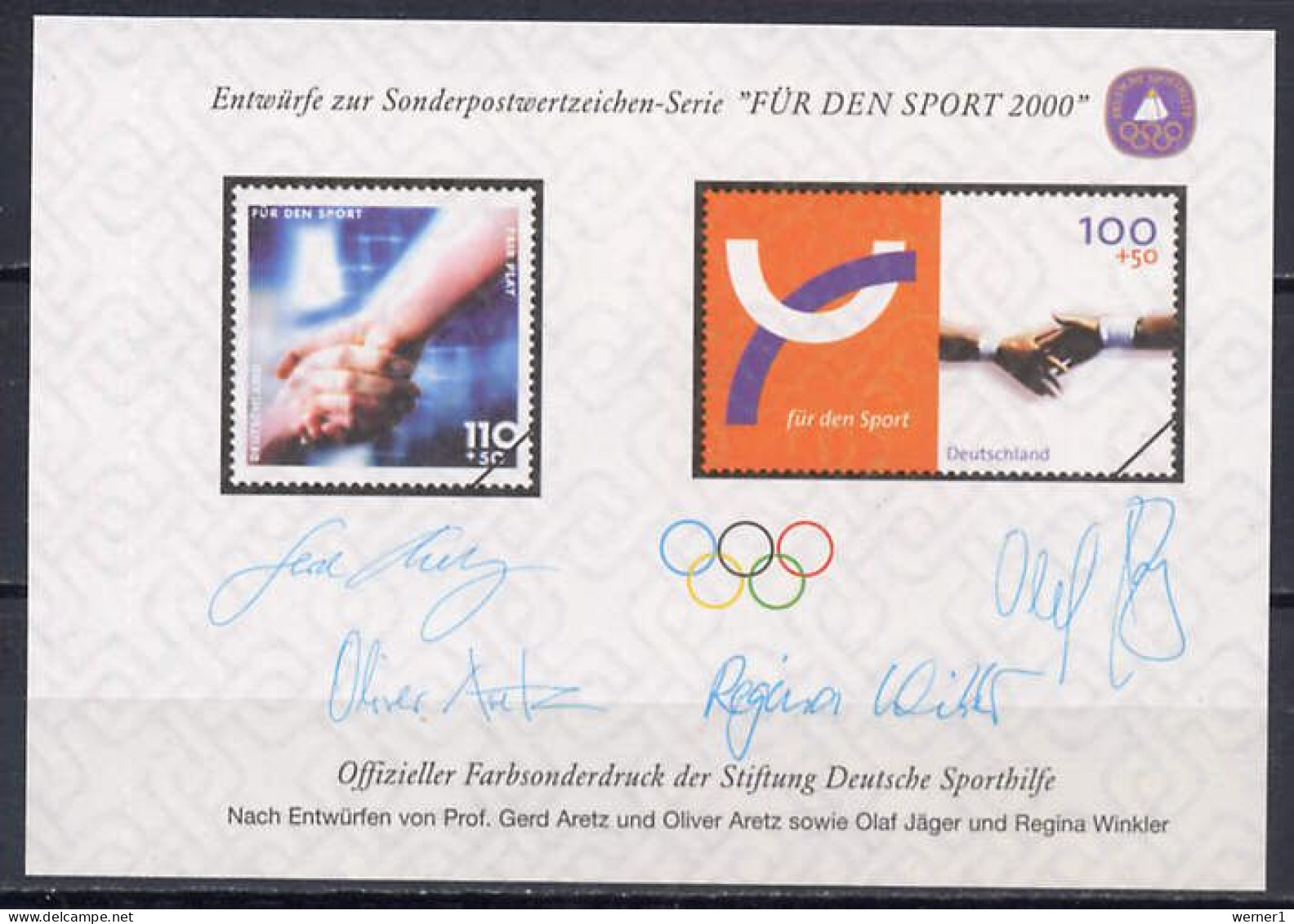 Germany 2000 Olympic Games Sydney Vignette MNH - Verano 2000: Sydney