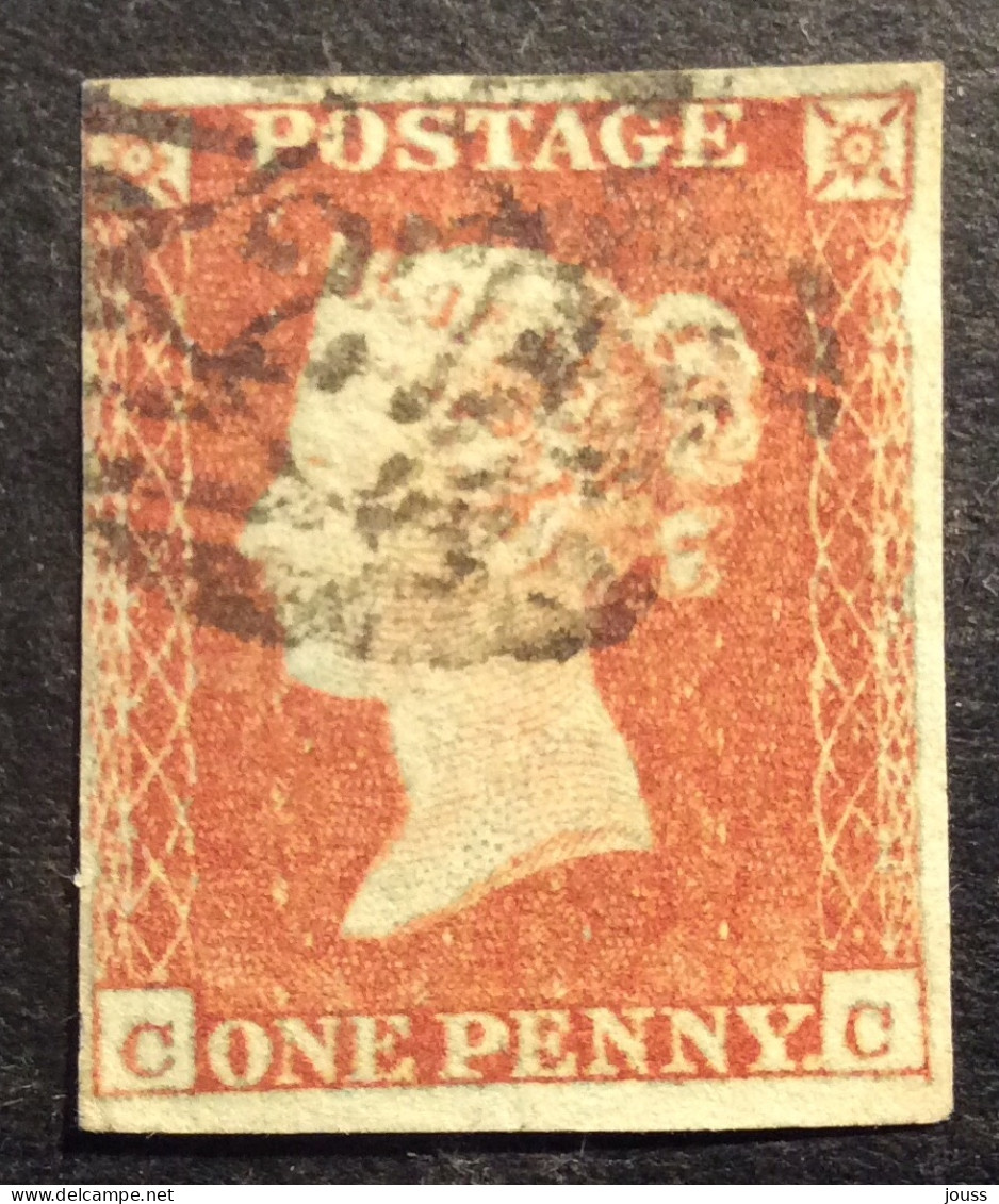 GB2 Victoria YT N°3 1p Rouge-brun Petite Couronne - Usados