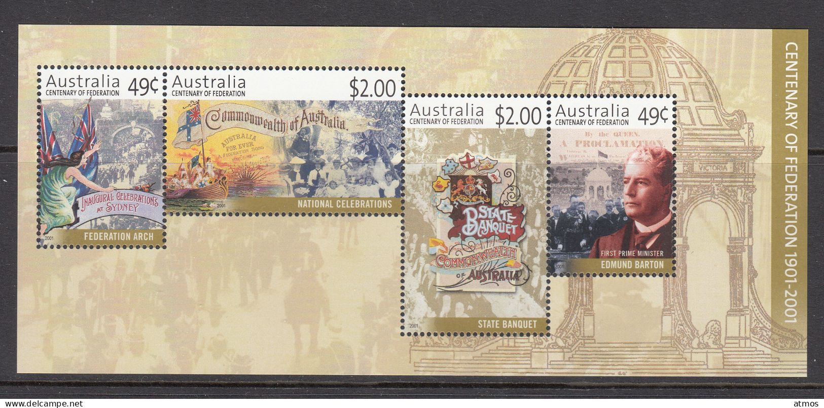 Australia MNH Michel Nr Block 38 From 2001 - Mint Stamps