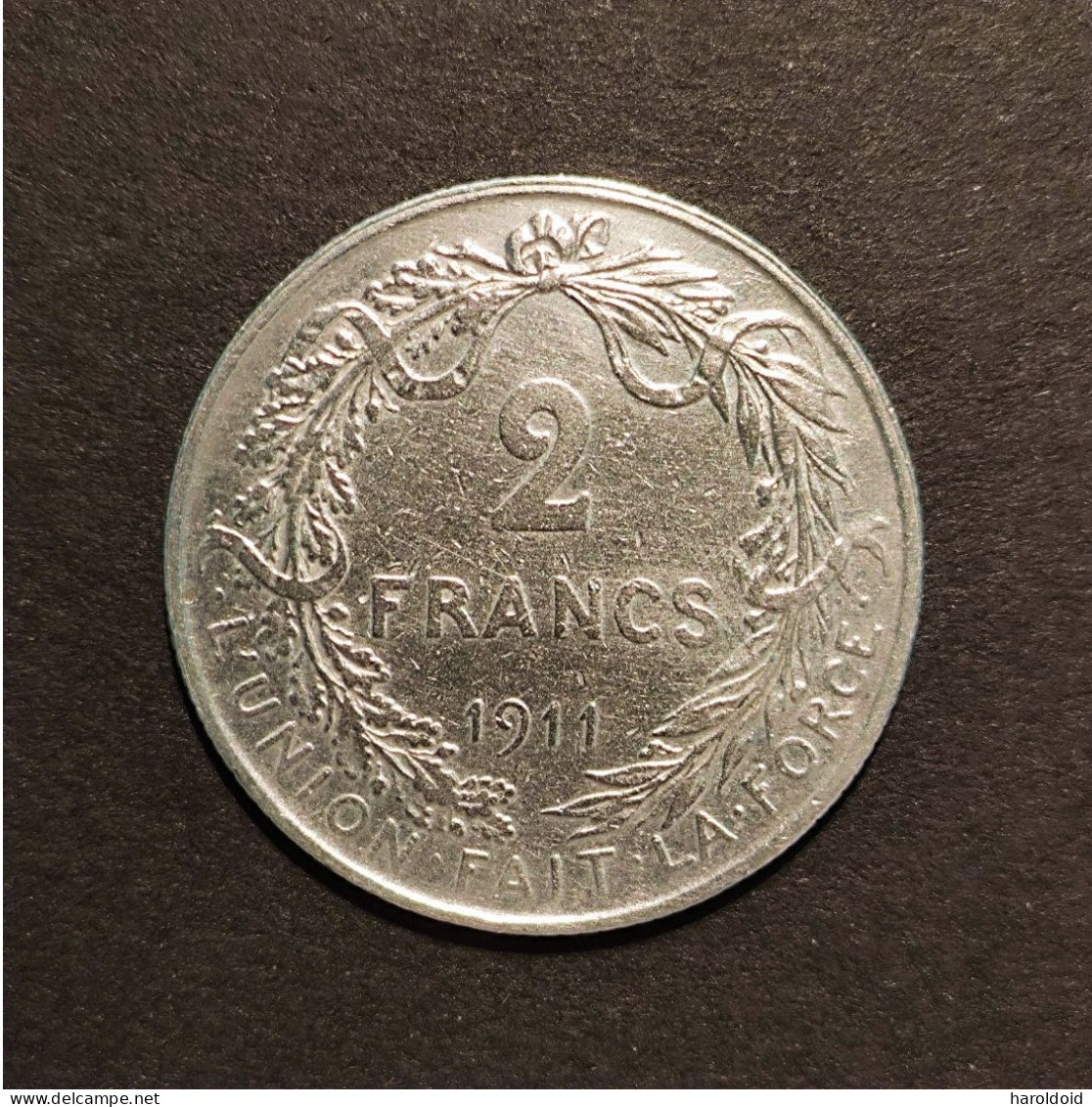 BELGIQUE - 2 FRANCS ALBERT 1911 - 2 Frank