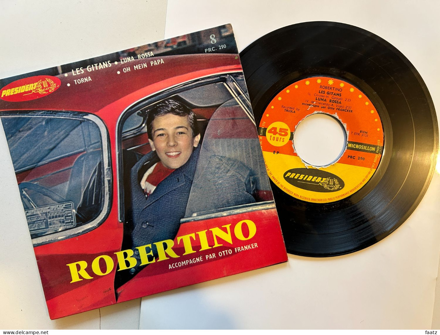 45T Vinyle - Robertino (Les Gitans, Torna, Luna Rossa, Oh Mein Papa) - Opera