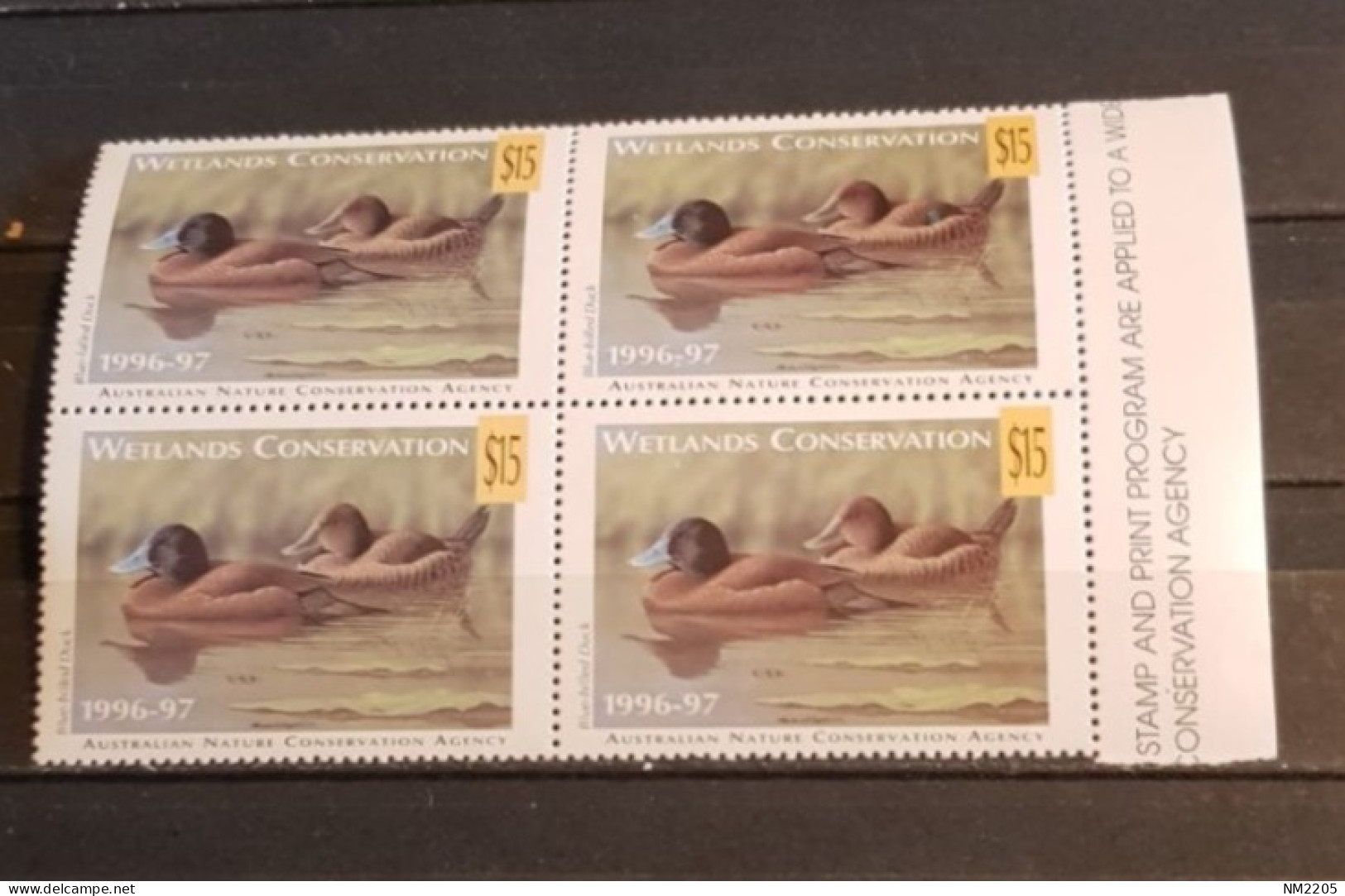 AUSTRALIA WETLANDS CONSERVATION DUCKS IN BLOCK OF 4 MNH - Eenden