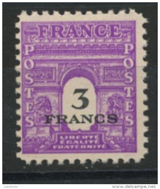 FRANCE - ARC DE TRIOMPHE - N° Yvert 711** - 1944-45 Arco Di Trionfo