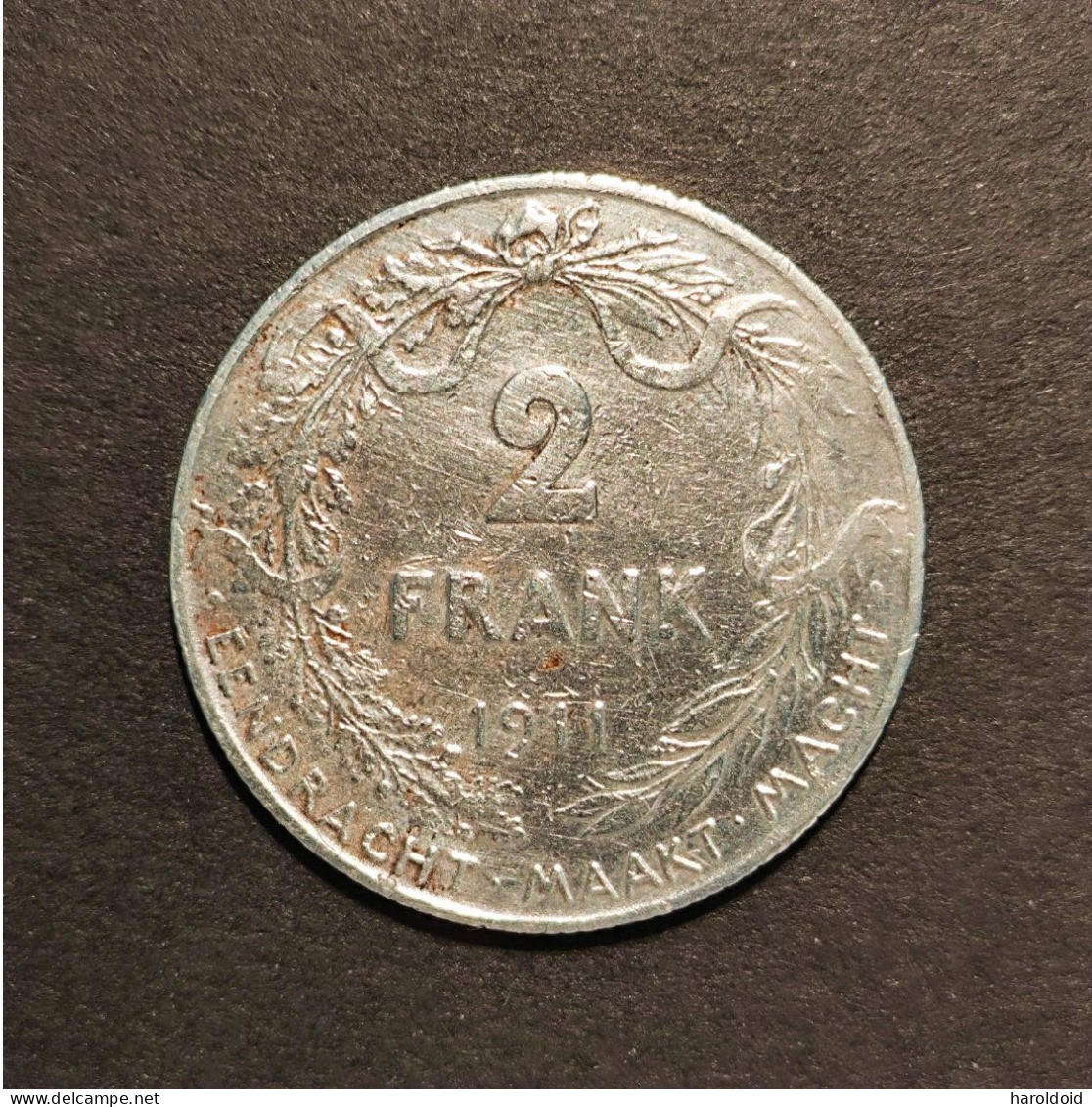 BELGIQUE - 2 FRANK 1911 ALBERT - 2 Francs