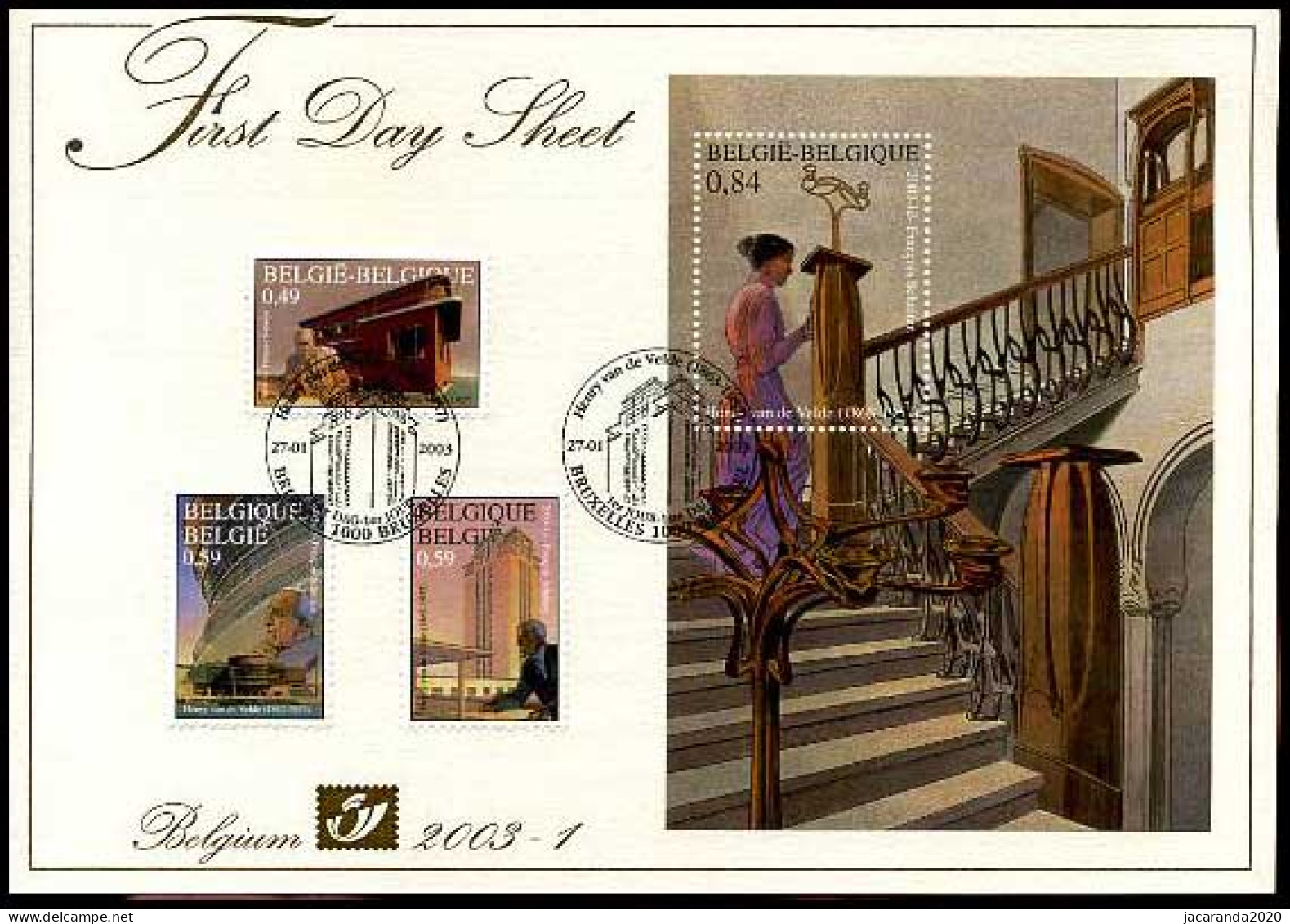 3146/48 + BL101 - FDS - Henry Van De Velde - Schuiten - 1999-2010