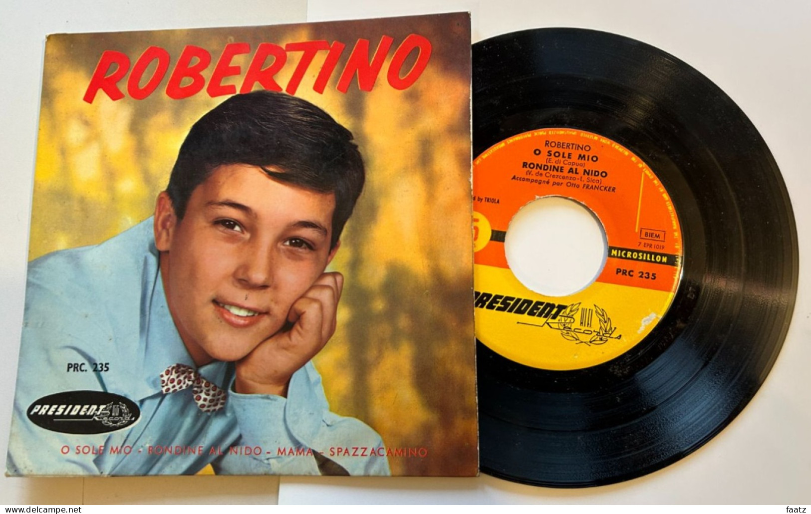 45T Vinyle - Robertino (O Sole Mio, Rondine Al Nido, Mama, Spazzacamino) - Opéra & Opérette