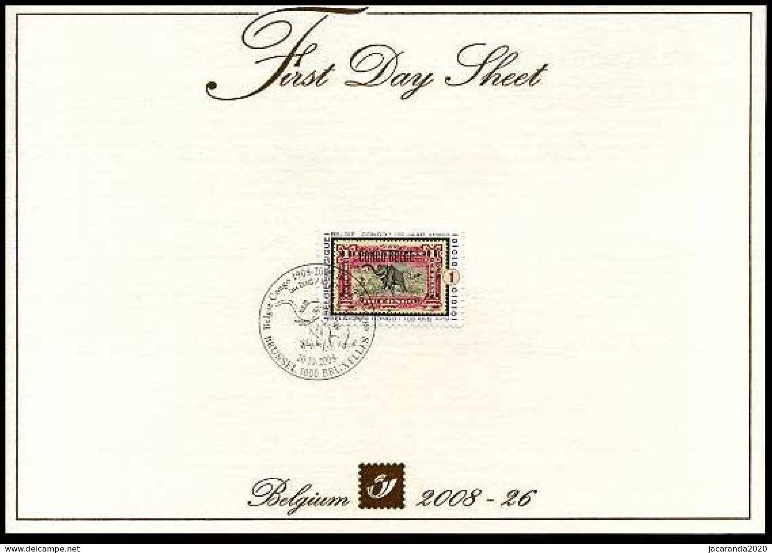 3848 - FDS - België-Congo 1908-2008 - 1999-2010