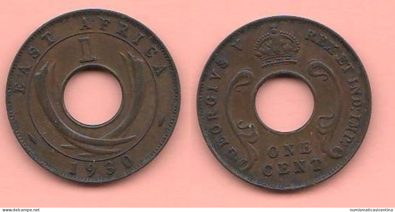 East Africa 1 Cents 1930 Great Britain Protectorate Oriental Afrique Bronze Coin King Georgius V° - Kolonien