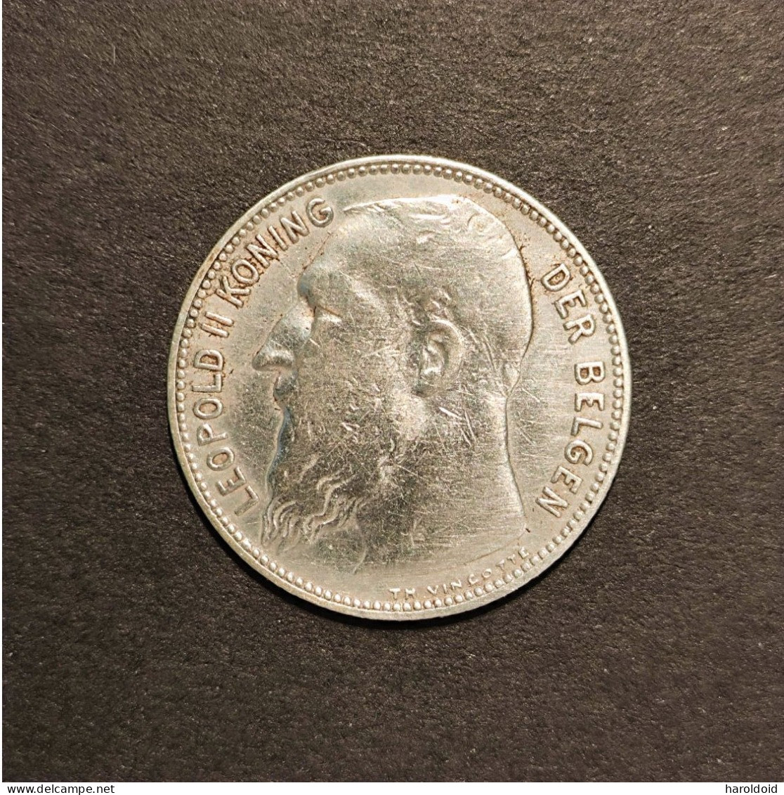 BELGIQUE - 1 FRANK LEOPOLD II 1909 - 1 Franc