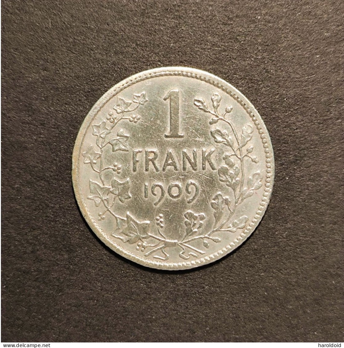 BELGIQUE - 1 FRANK LEOPOLD II 1909 - 1 Franc