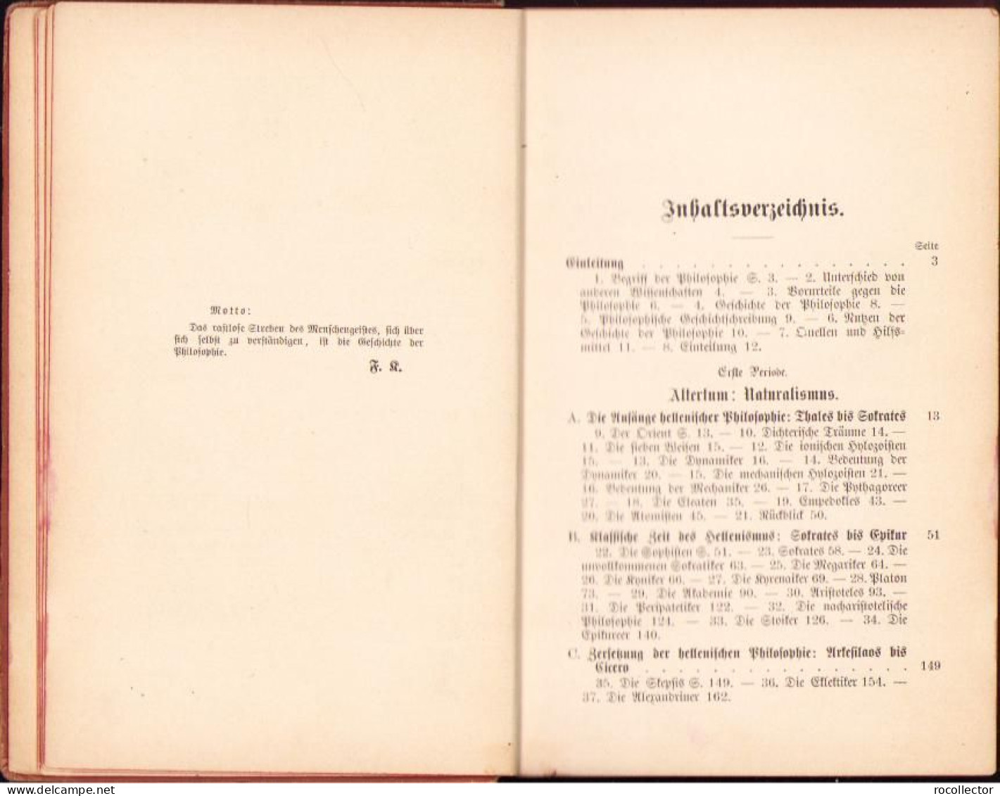 Geschichte Der Philosophie Von Friedrich Kirchner, 1896, Leipzig C2148 - Old Books