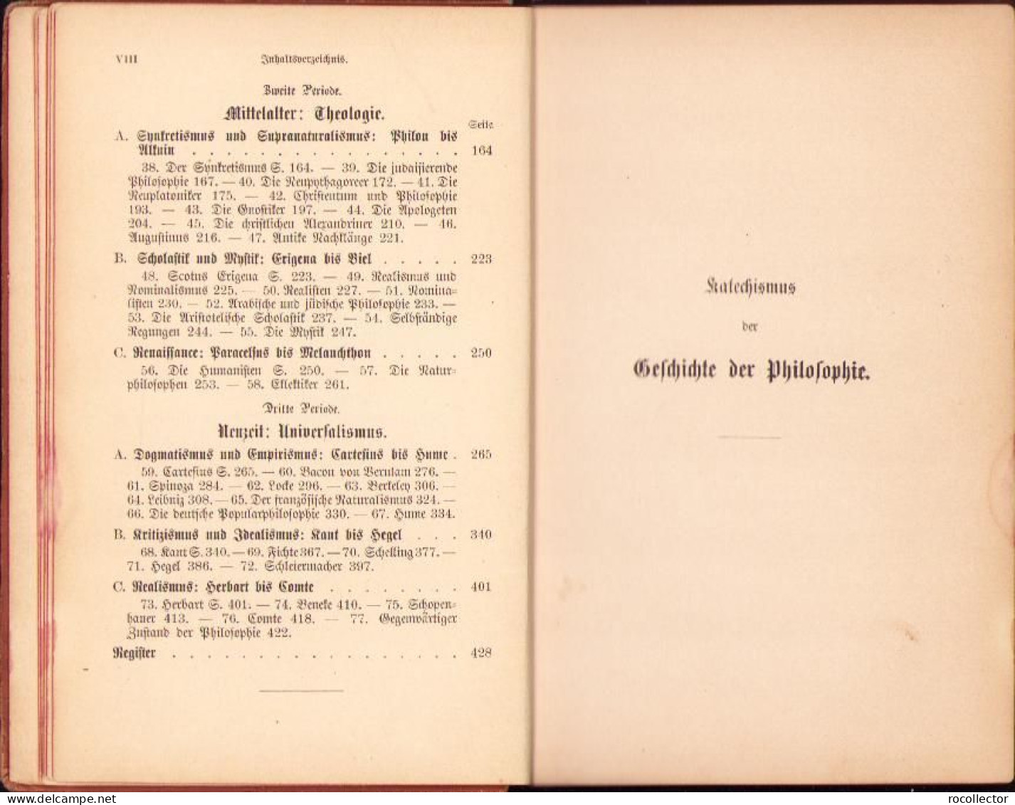 Geschichte Der Philosophie Von Friedrich Kirchner, 1896, Leipzig C2148 - Livres Anciens