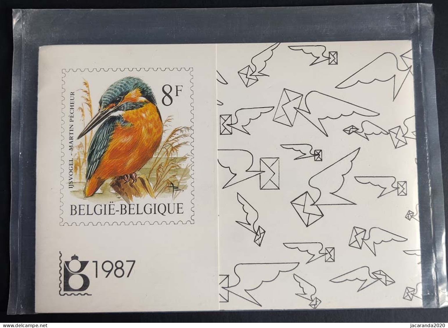 België 1987 - Jaarmap - Pochette Annuelle - Met Zwart-wit Velletje Van Europa - Originele Verpakking - Scellé - Sealed - Volledige Jaargang