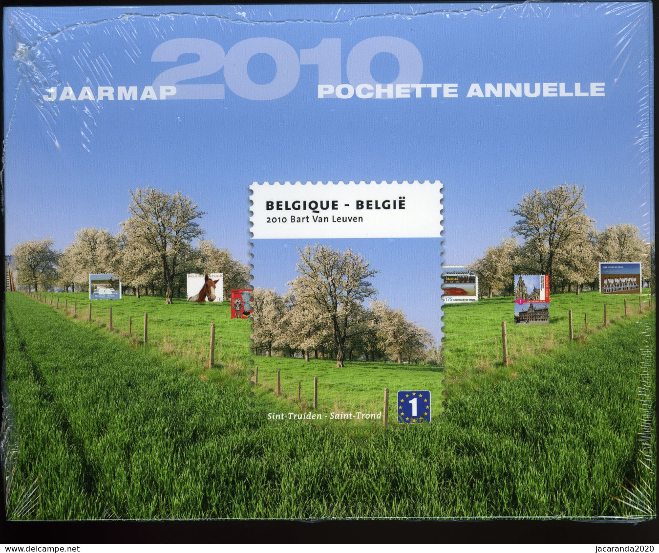 België 2010 - Jaarmap - Pochette Annuelle - Met Zwart-wit Velletje Van Europa - Originele Verpakking - Scellé - Sealed - Jahressätze