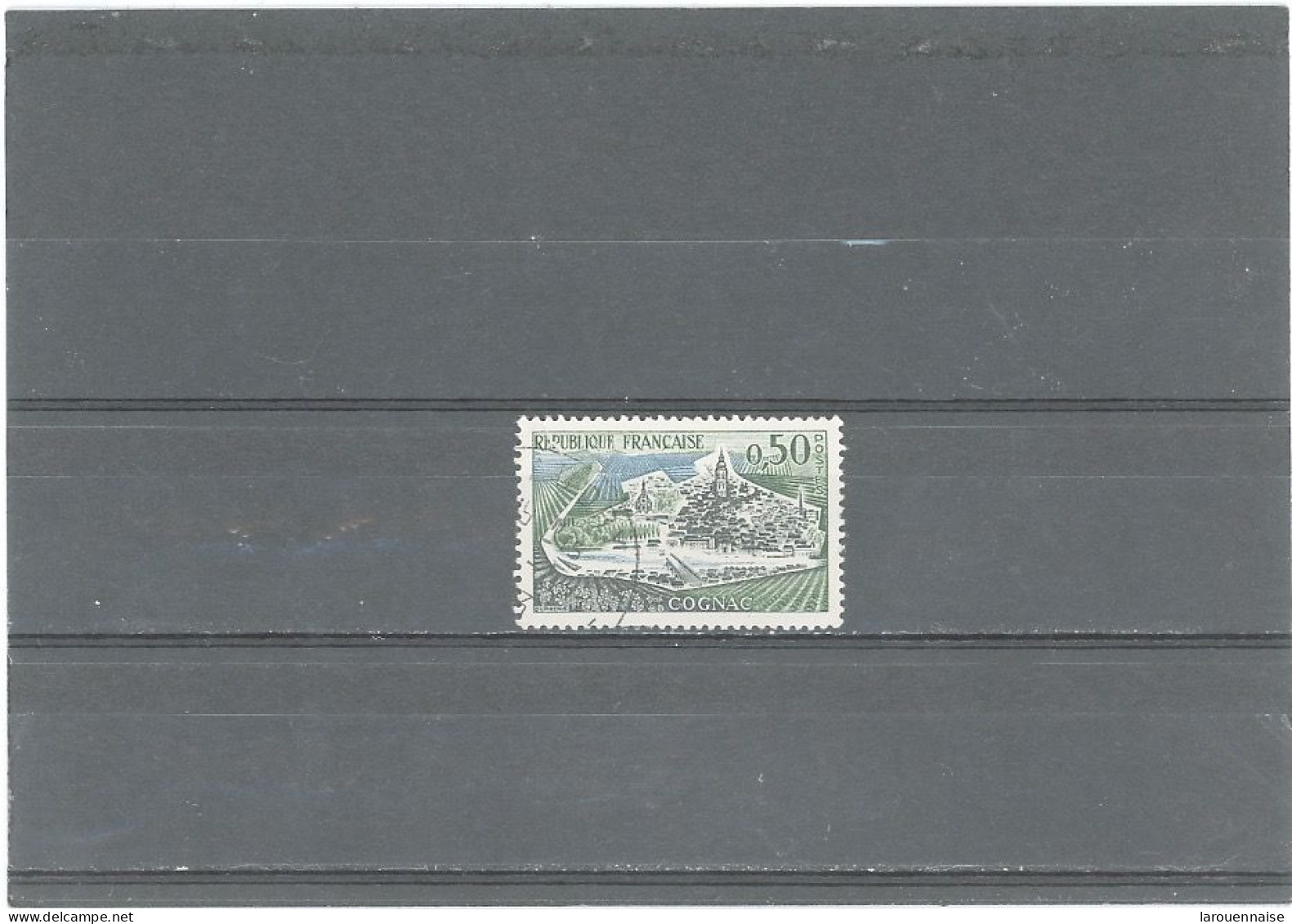 VARIÉTÉS -N°1314 B- Obli 0,50F COGNAC  -3 PENICHES ABSENTES - Oblitérés