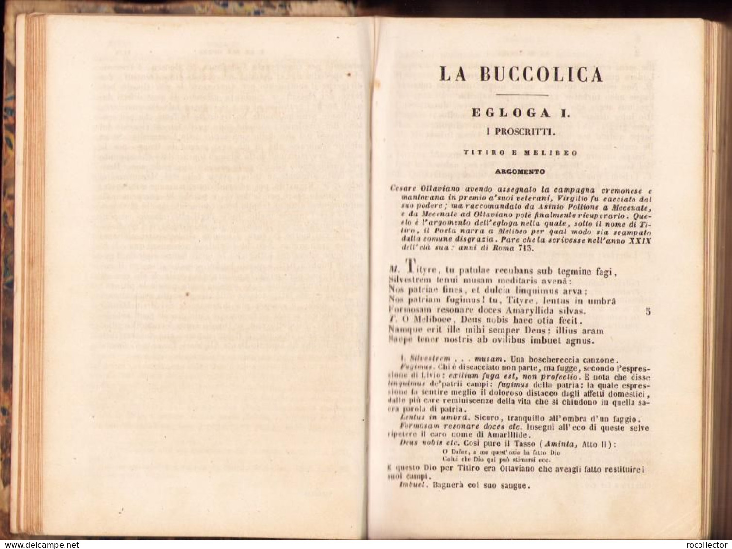 Opere Di P Virgilio Marone Con Note Italiane Di Giuseppe Arcangeli, 1866, Prato C2127 - Libros Antiguos Y De Colección
