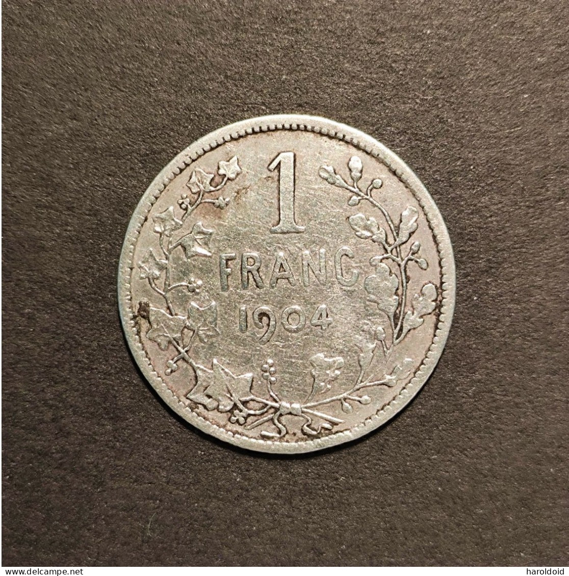 BELGIQUE - 1 FRANK LEOPOLD II 1904 - 1 Franc