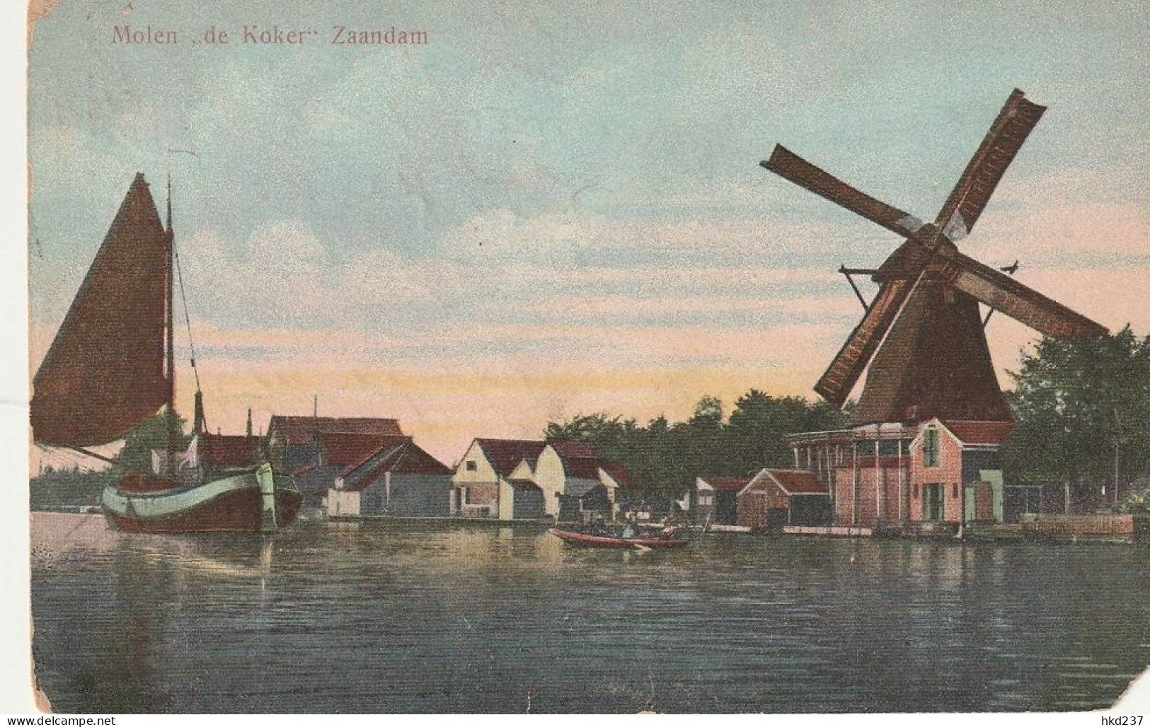 Zaandam Molen De Koker Scheepvaart Recl. Cacao & Chocolaad "Grootes" Westzaan   4354 - Zaandam