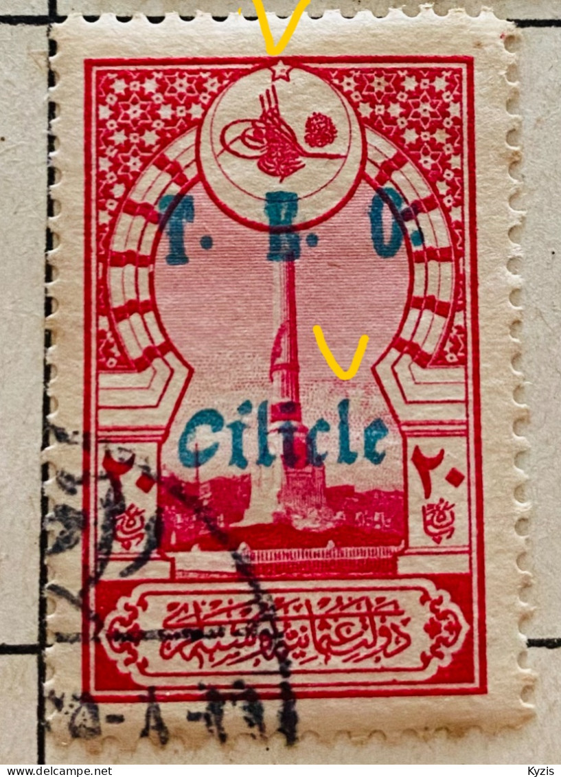CILICIE - 1919 - VARIÉTÉ - BELLE COULEUR - Used Stamps