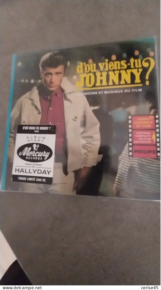 CD JOHNNY HALLYDAY ..D'OU VIENS TU JOHNNY - Other & Unclassified