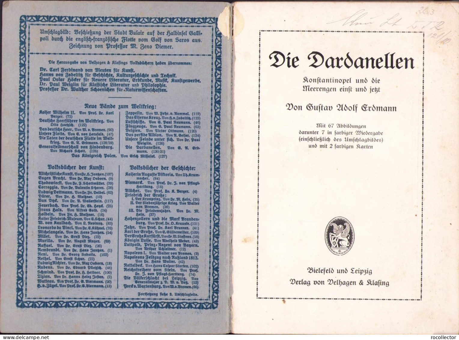 Die Dardanellen Von Gustav Adolf Erdmann C2052 - Livres Anciens