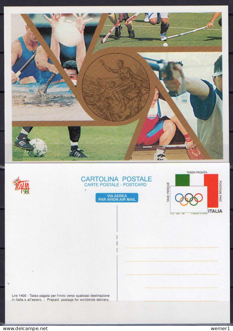 Italy 1998 Olympic Games 3 Commemorative Postcards - Ete 2000: Sydney
