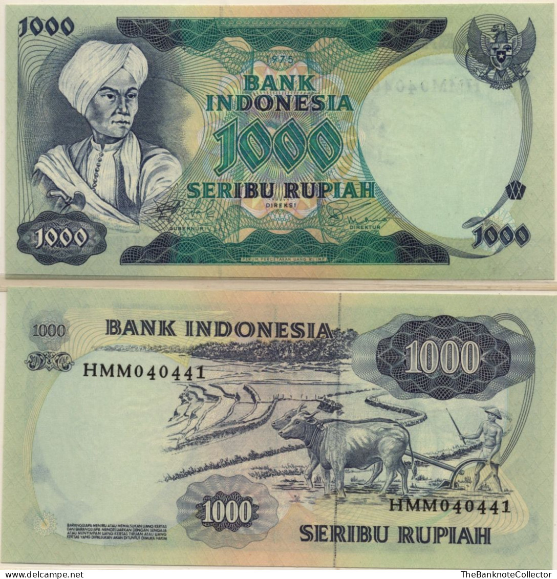 Indonesia 1000 Rupiah 1975  P-113 UNC - Indonesia
