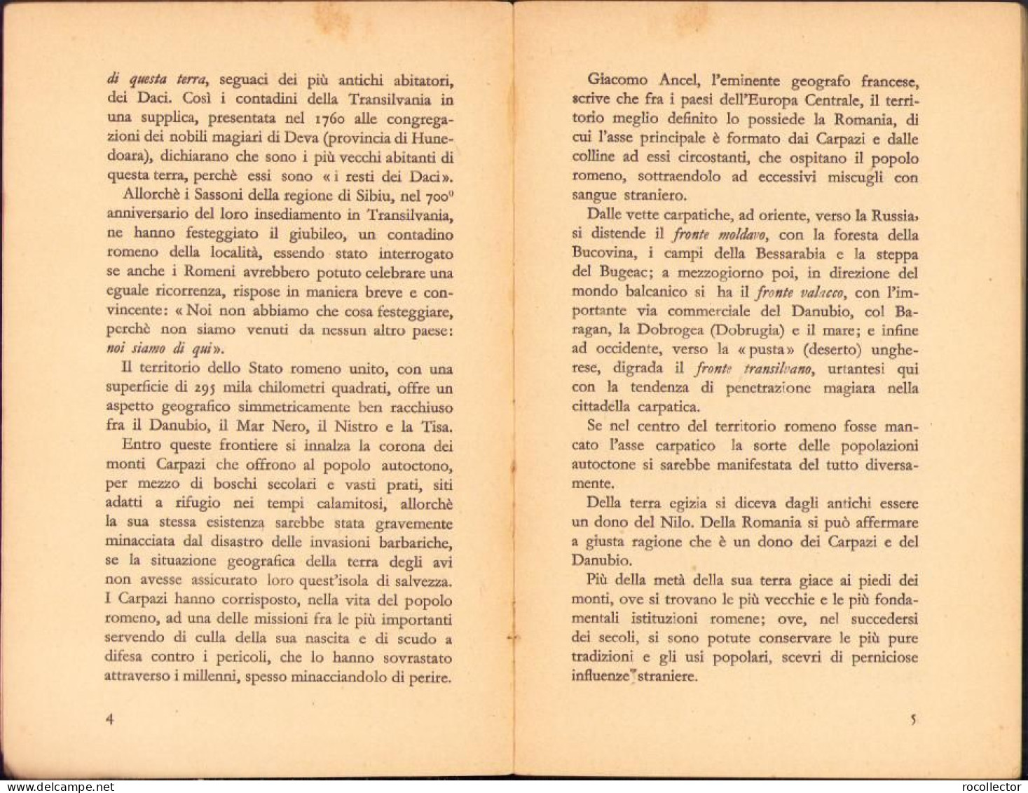 La Transilvania Nel Quadro Geografico E Nel Ritmo Storico Romeno De Ioan Lupaș, 1942, București C2010 - Libros Antiguos Y De Colección