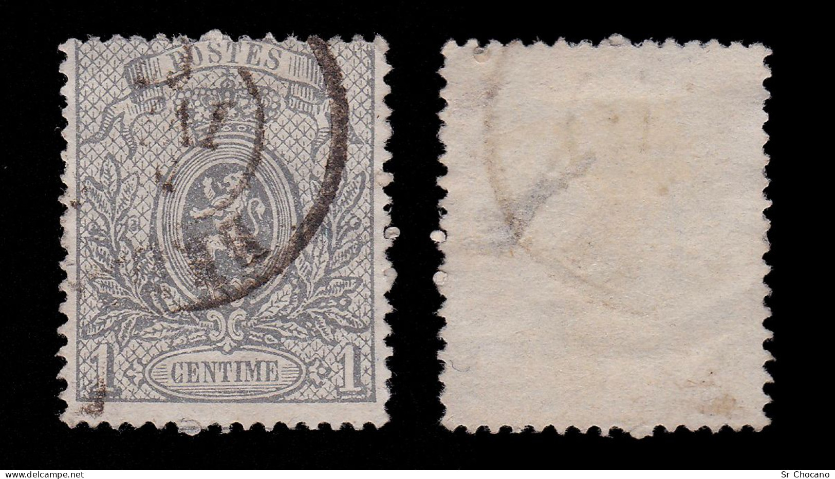 BELGIUM.1866-67.Coat Of Arms.YVERT 22-25.CANCEL. - 1866-1867 Petit Lion (Kleiner Löwe)