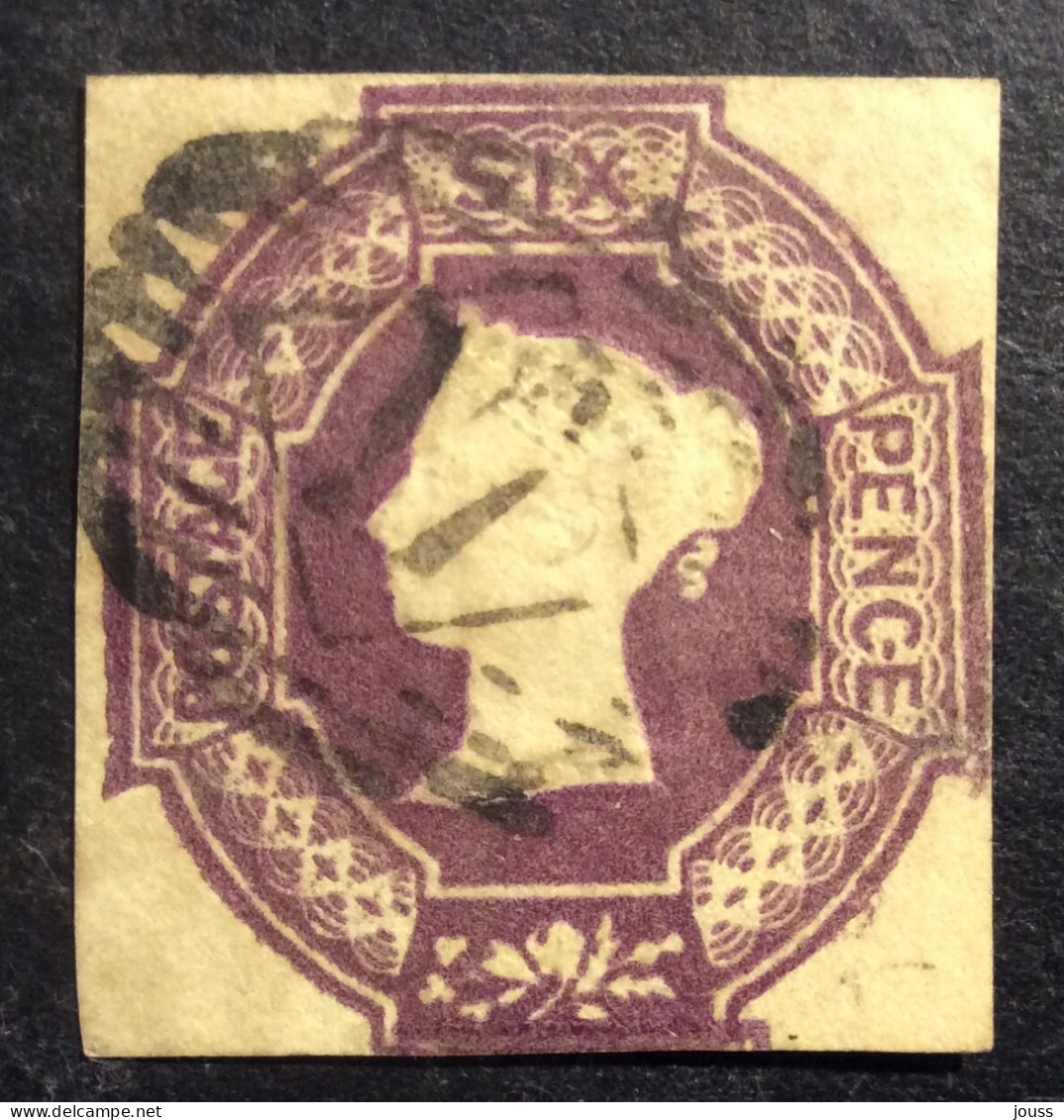 GB3 Victoria YT N°5 Relief 6p Violet - Gebruikt