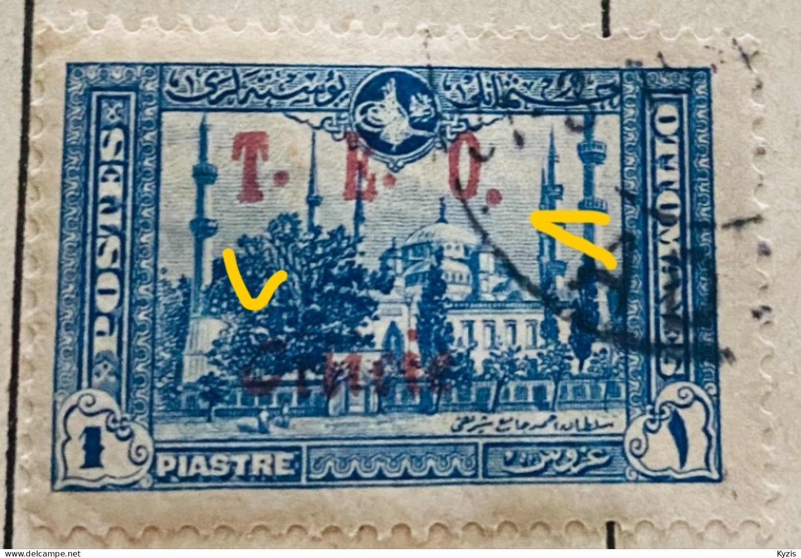 CILICIE - MICHEL 50, Occupation De La Turquie - VARIETÉ - POINT DÉCALÉ - Used Stamps