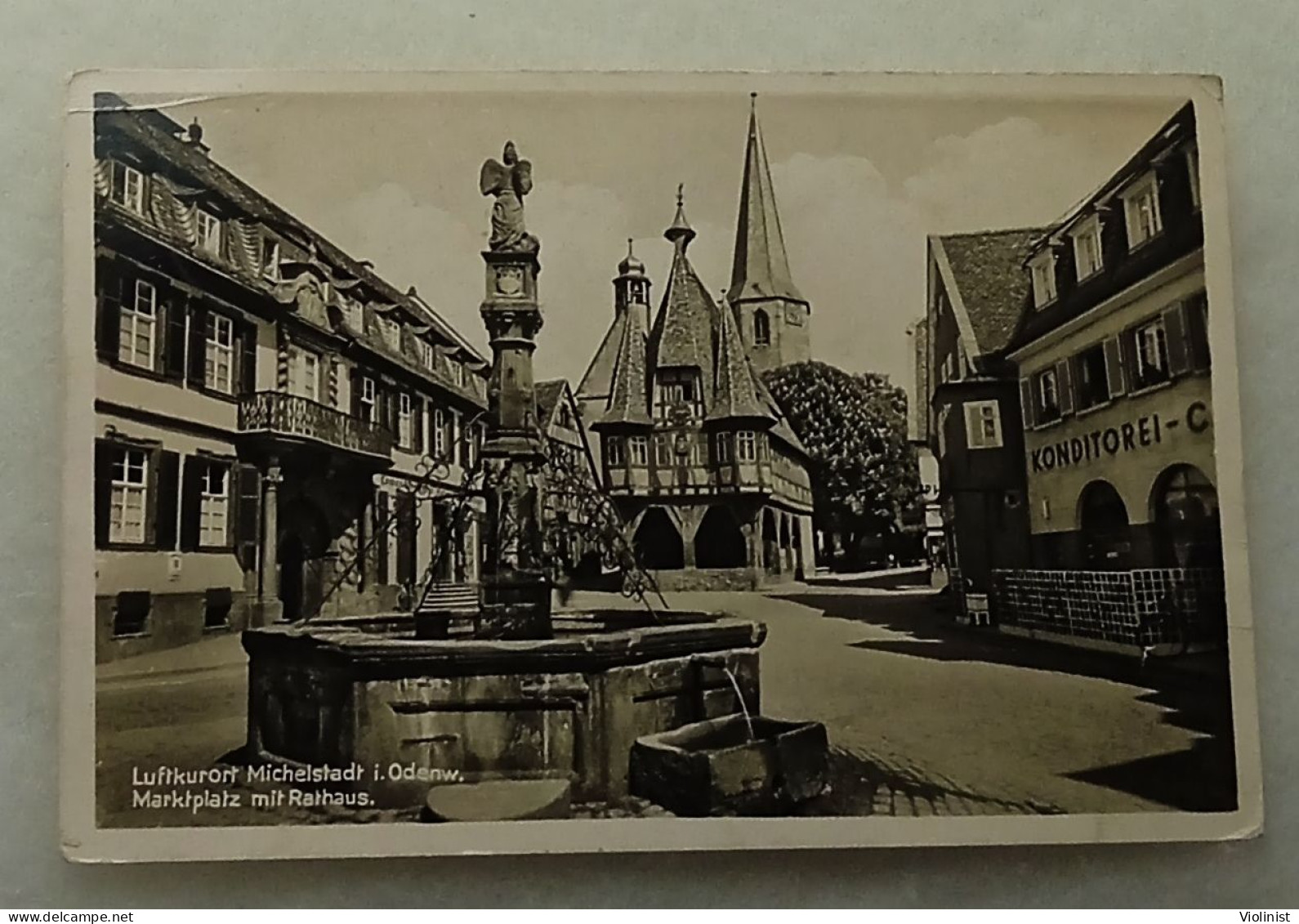 Germany-Luftkurort Michelstadt I.Odenw.-Marktplatz Mit Rathaus-postcard Sent In 1941. - Michelstadt