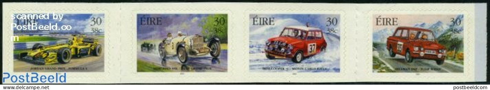 Ireland 2001 Irish Motorsport 4v S-a, Mint NH, Sport - Transport - Autosports - Sport (other And Mixed) - Automobiles - Unused Stamps