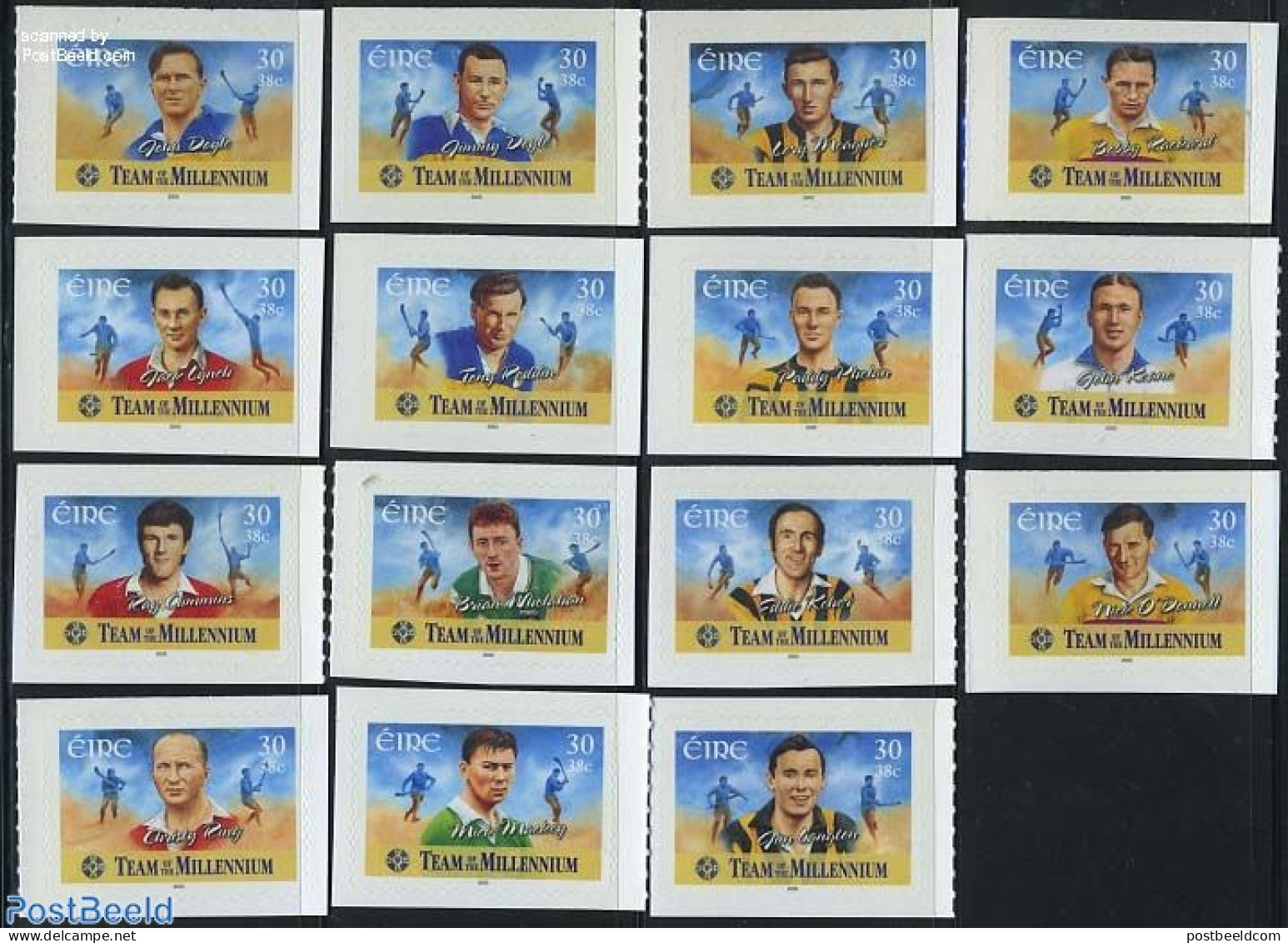 Ireland 2000 Hurling 15v S-a, Mint NH, Sport - Sport (other And Mixed) - Ungebraucht