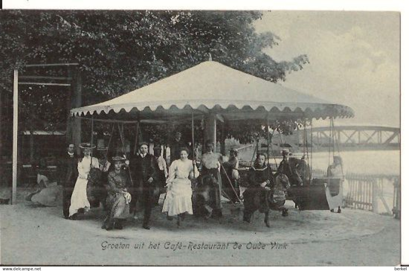 KERMIS CARROUSEL DRAAIMOLEN  LEIDEN NL 1907 1236 D6 - Kermissen