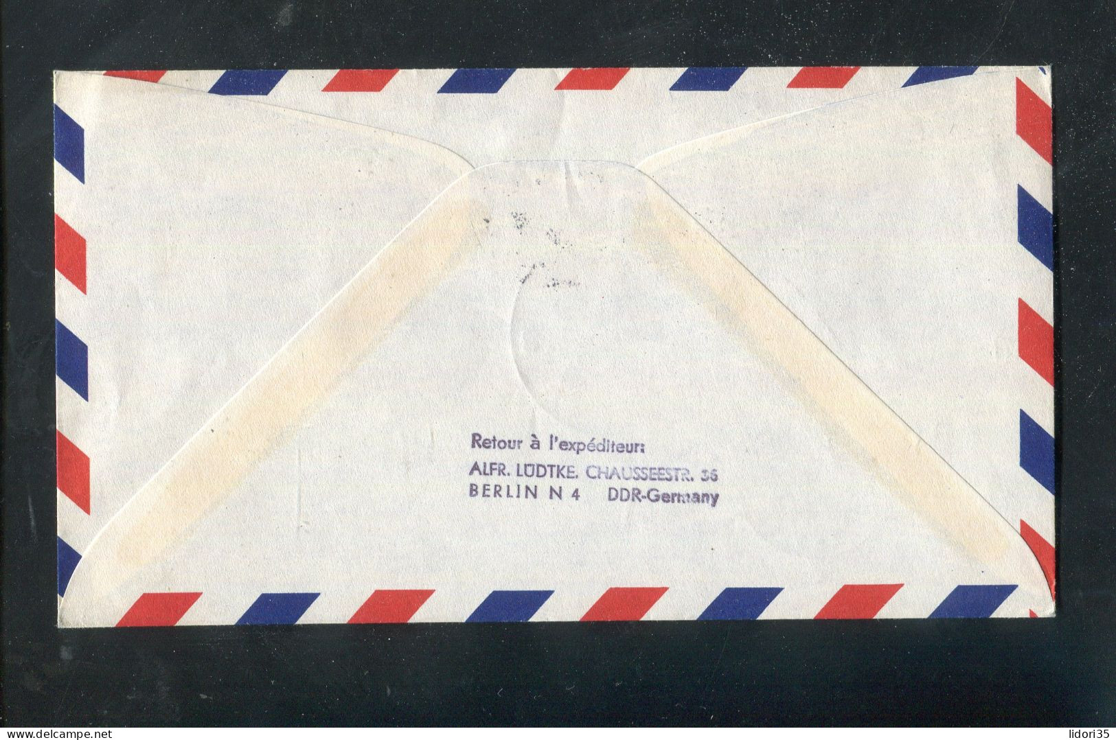 "DDR" 1958 Zuleitungspost-Brief Per Luftpost Zu Erstflug "Prag-Paris" (L0161) - Luftpost