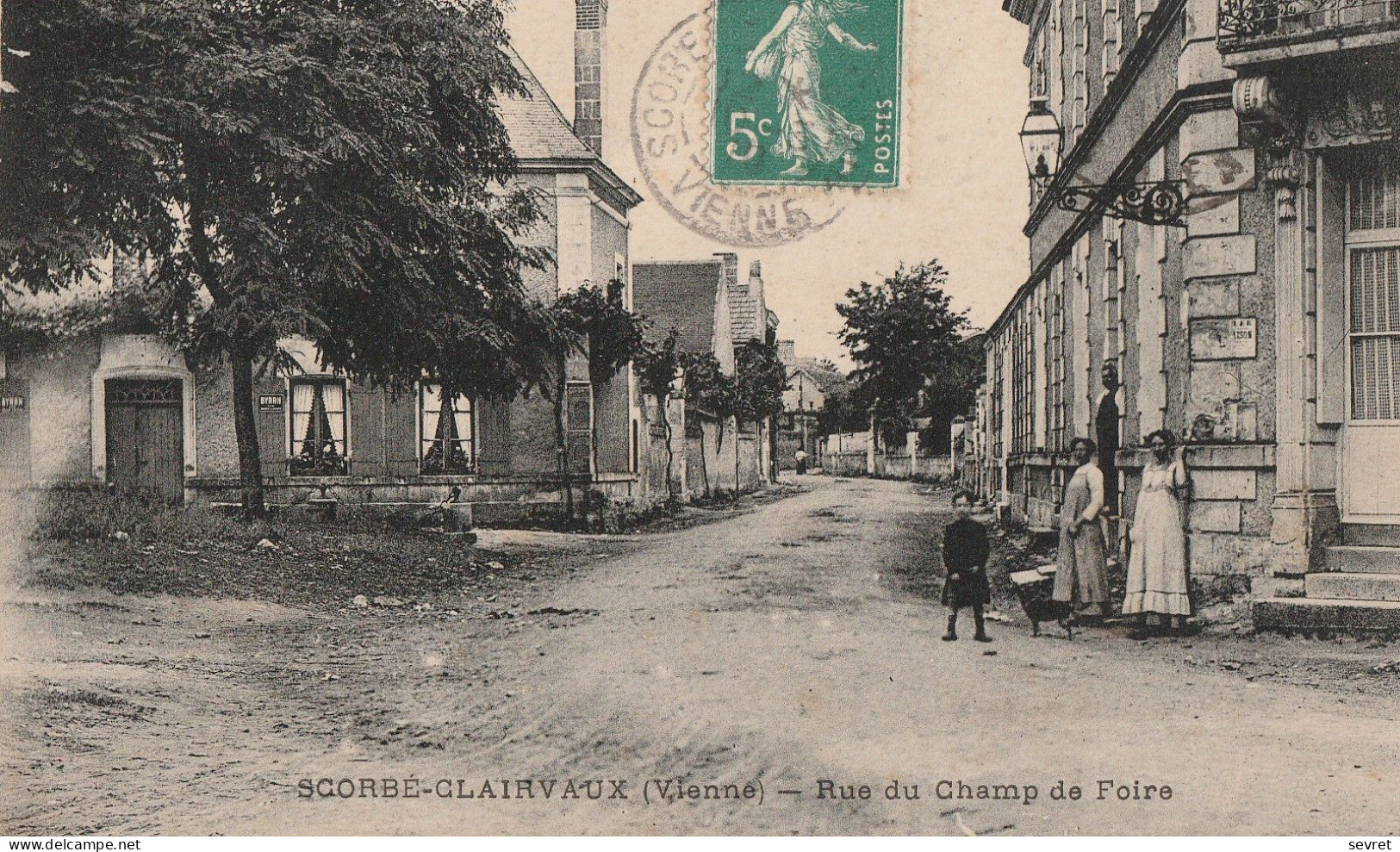 SCORBE-CLAIRVAUX . - Rue Du Champ De Foire - Scorbe Clairvaux