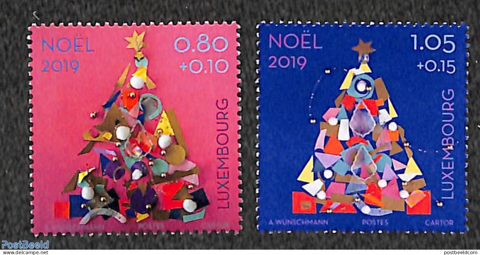 Luxemburg 2019 Christmas 2v, Mint NH, Religion - Christmas - Unused Stamps