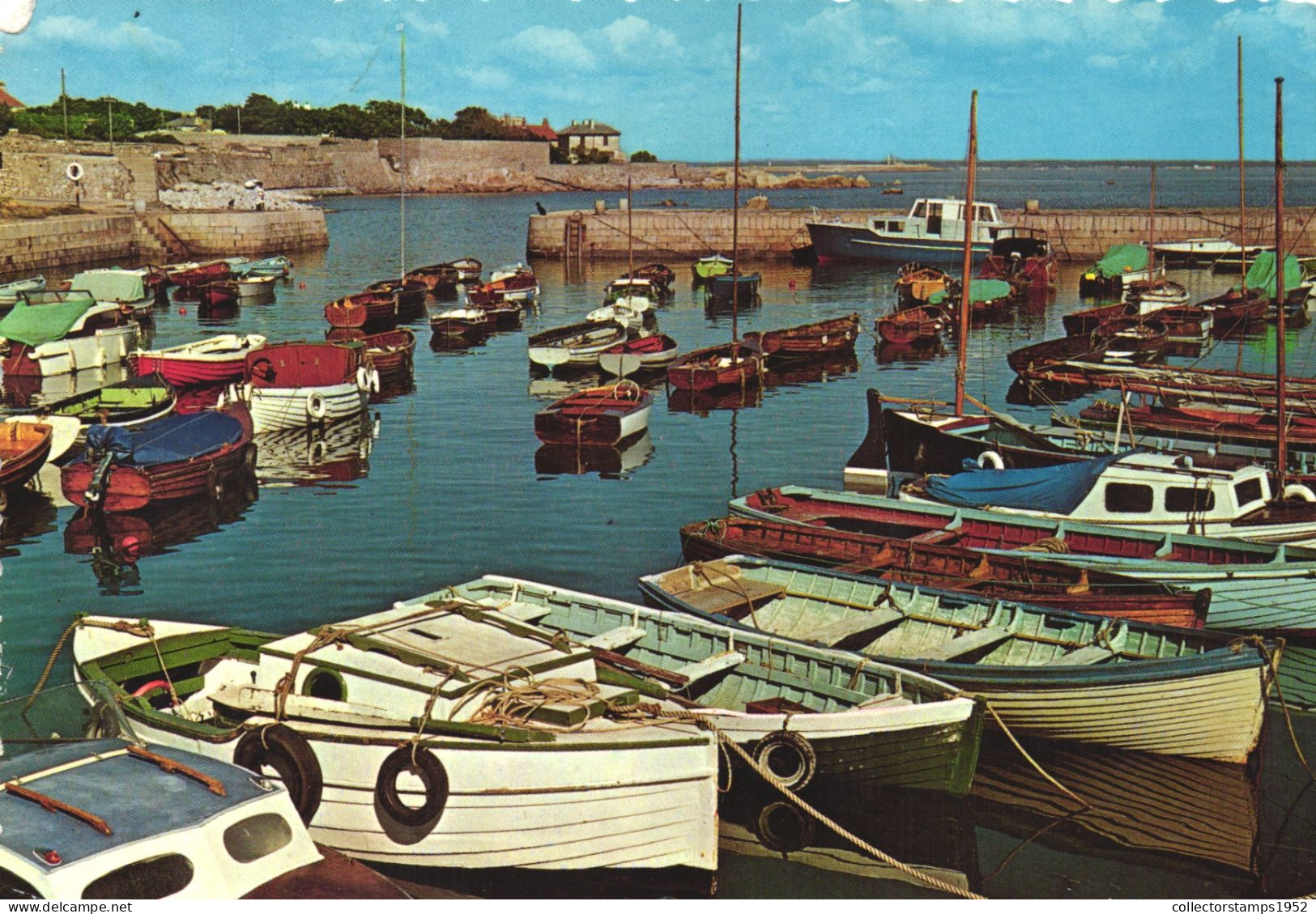 DALKEY, BULLOCK HARBOUR, DUBLIN, PORT, BOATS, ARCHITECTURE, IRELAND, POSTCARD - Dublin