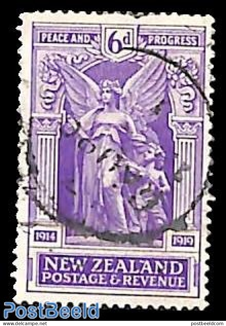 New Zealand 1920 6d, Used, Used Or CTO - Usados