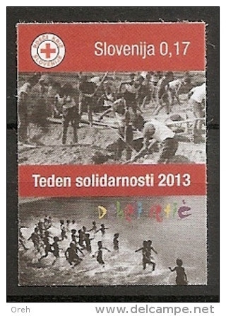 Slovenia 2013,red Cross,solidarity Week,adhezive,mnh - Eslovenia